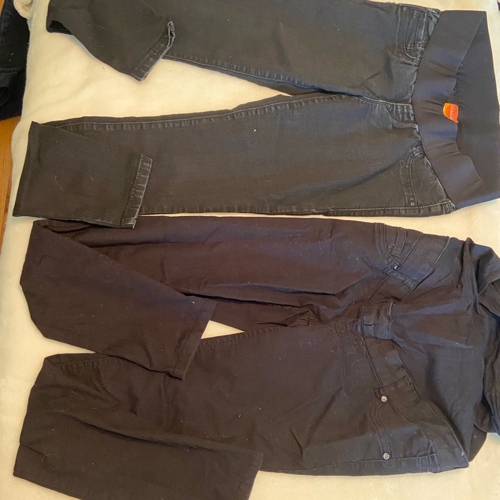 Black maternity jeans